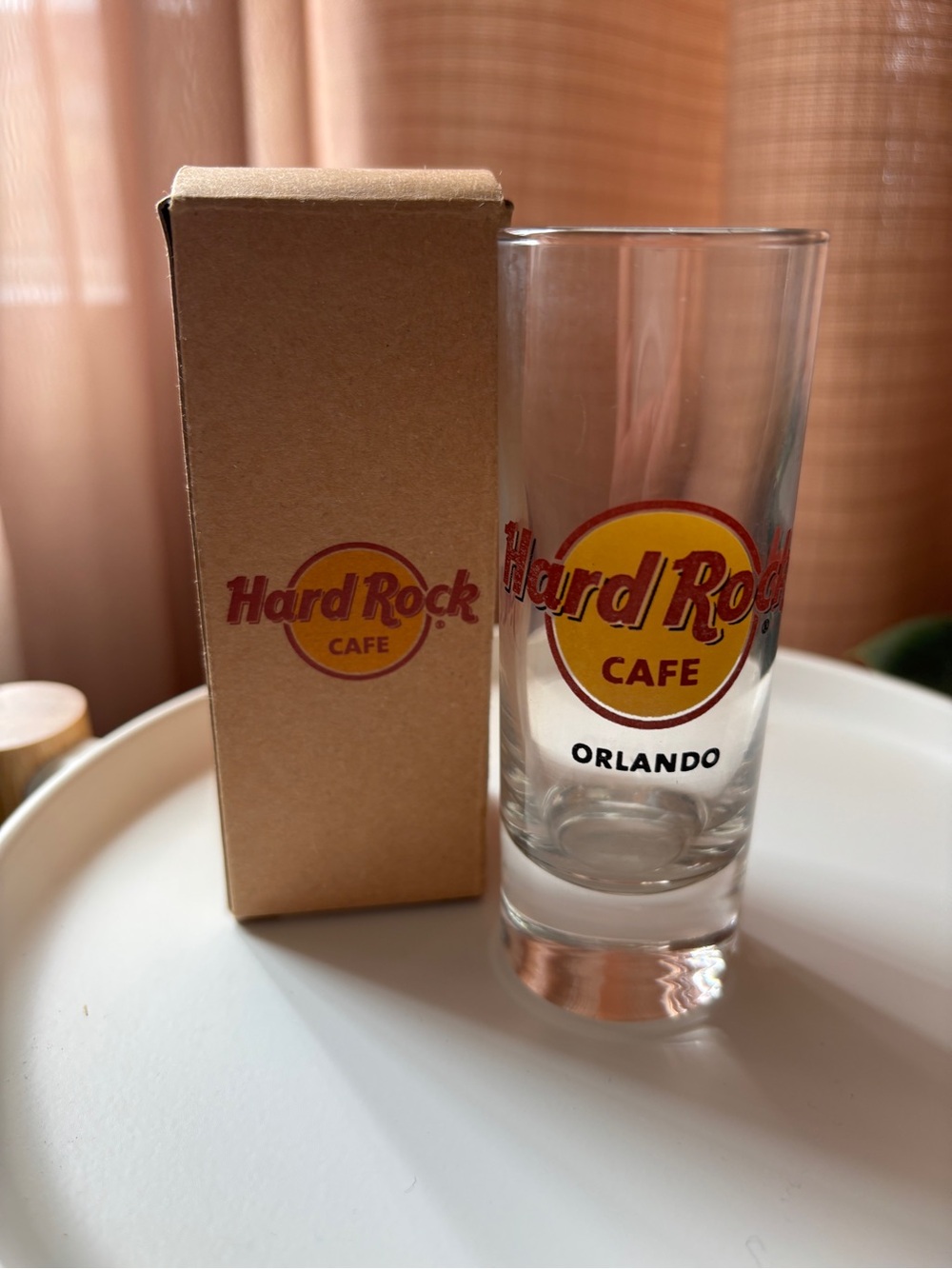 Hard Rock Cafe Orlando 4" Shooter Shot Bar Glass